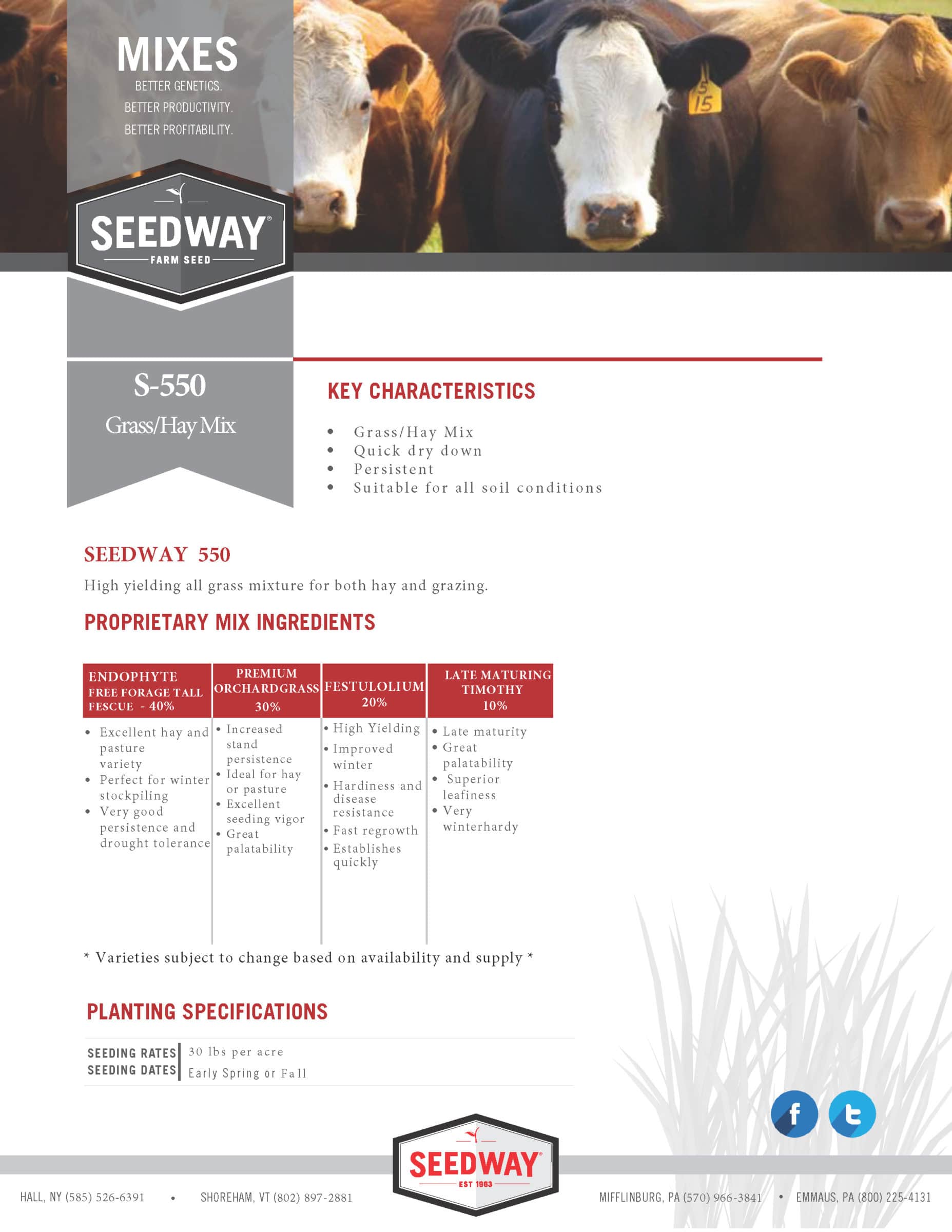 SEEDWAY® S550 Grass/Hay Mix Seedway